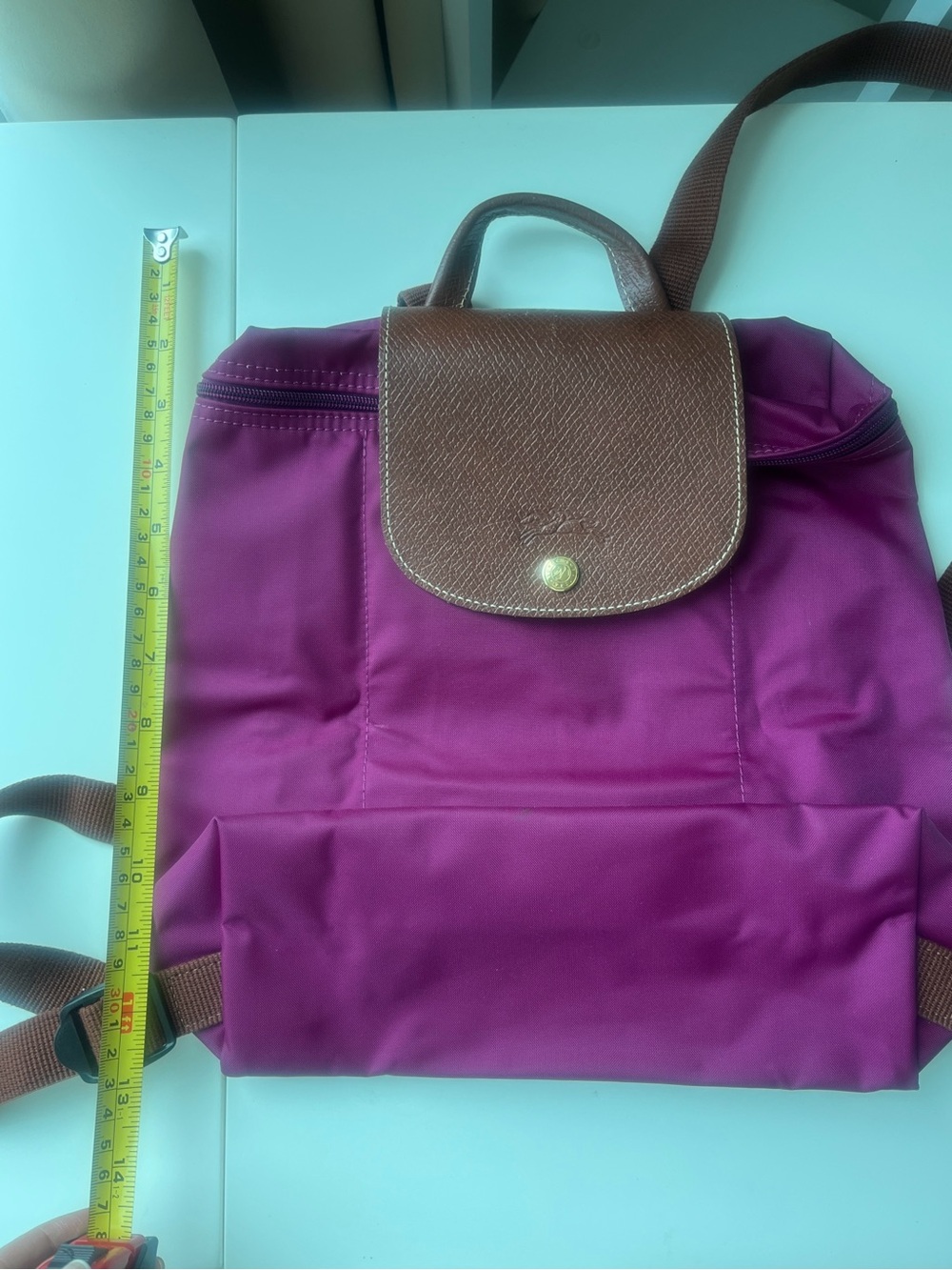 Longchamp Le Pliage Backpack in Red - Picture 6 of 8
